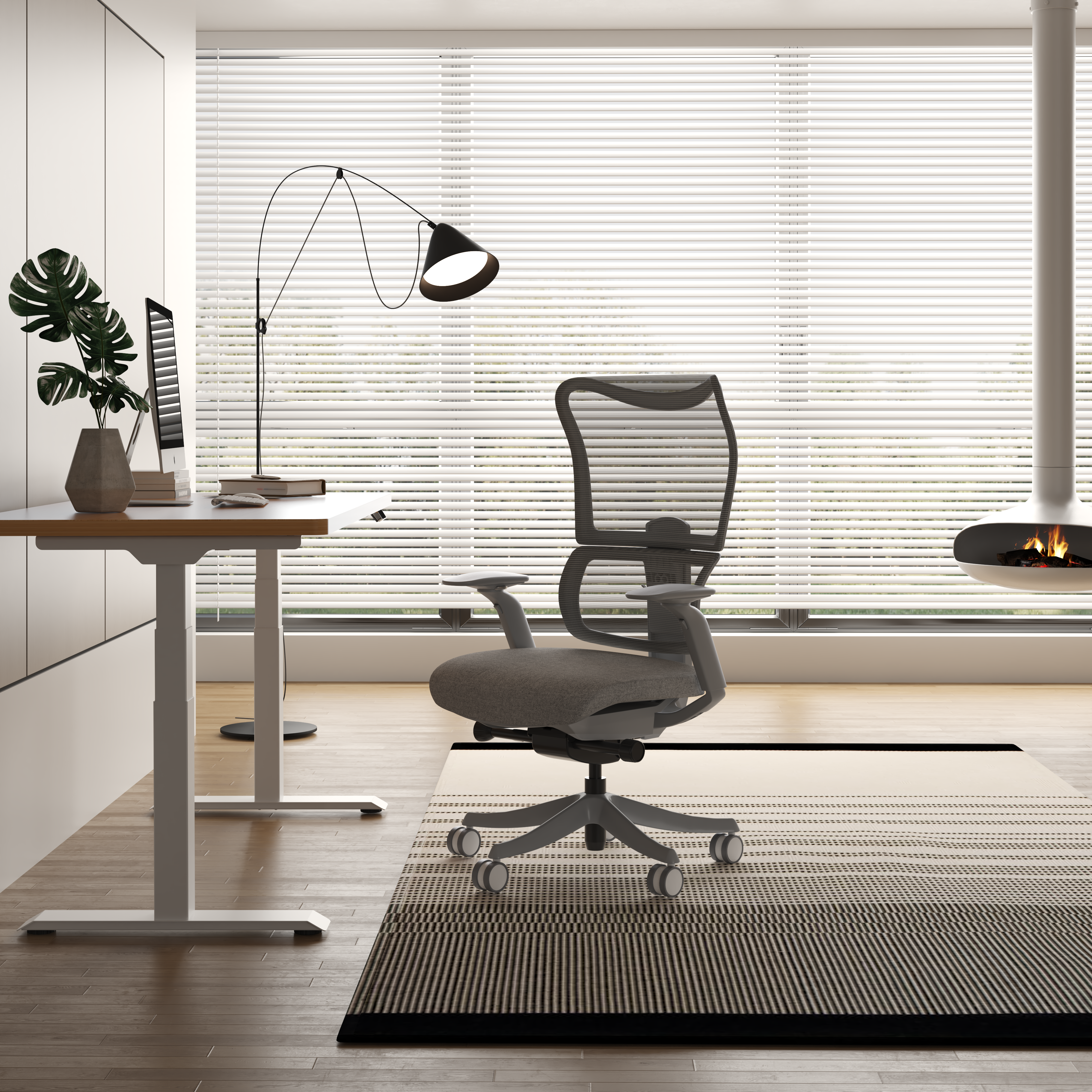 FlexiSpot BS8 Pro Bürostuhl mit höhen- und neigungsverstellbarer Kopfstütze für optimalen Nackenkomfort