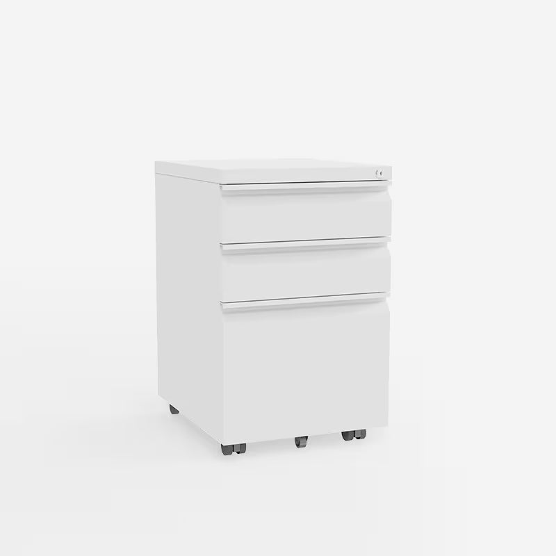 FlexiSpot Büro-Rollcontainer RC3 in Weiß mit drei Schubladen