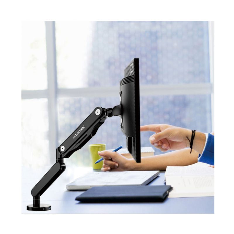 FlexiSpot F6 Monitorhalterung mit Gasfeder, passend für 10 bis 30 Zoll Monitore, neigbar und drehbar