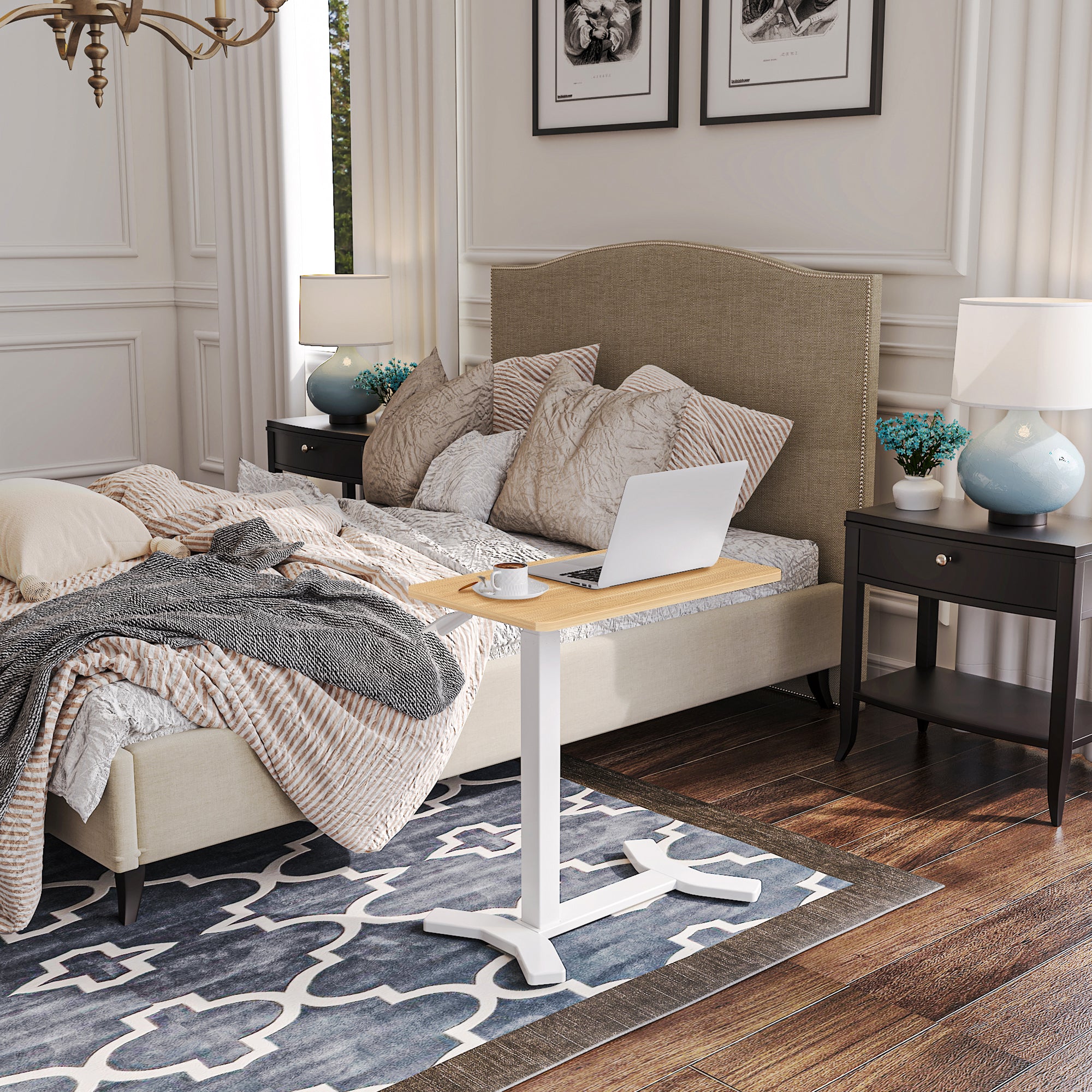 FlexiSpot H5M höhenverstellbarer Betttisch, ideal für komfortables Arbeiten mit dem Laptop im Bett