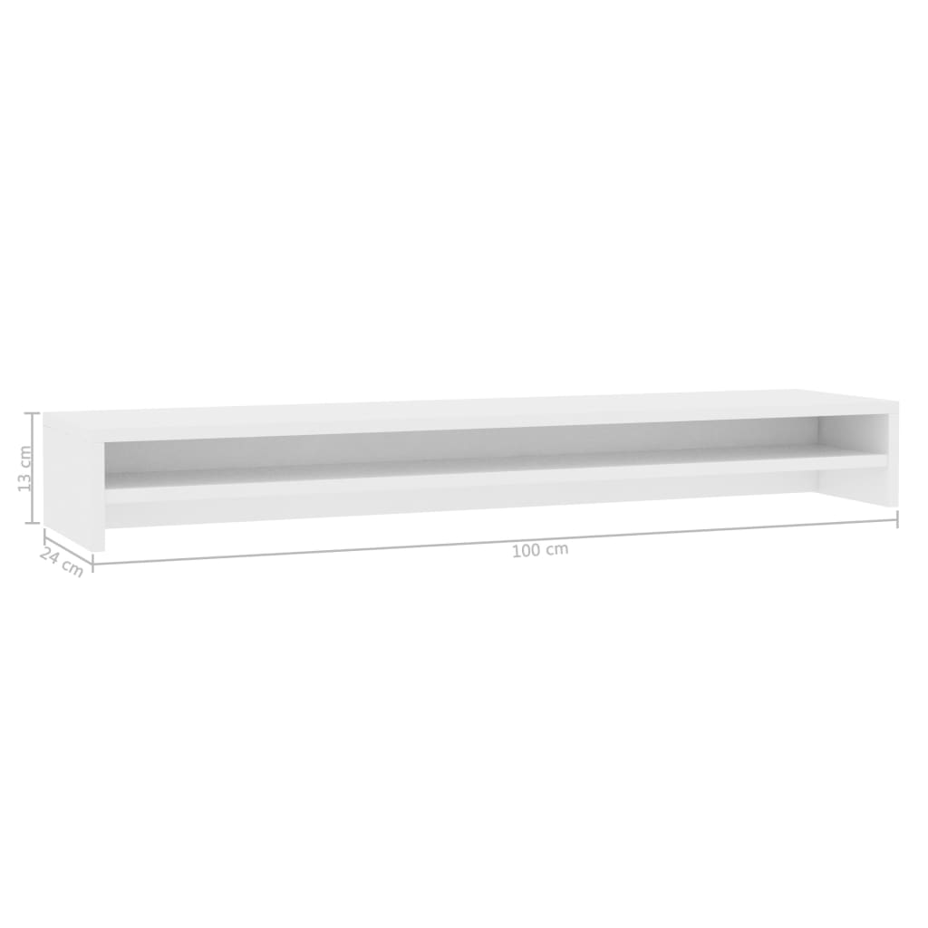 Monitorständer 100x24x13 cm in verschiedenen Farben – Ergonomische Bildschirmerhöhung