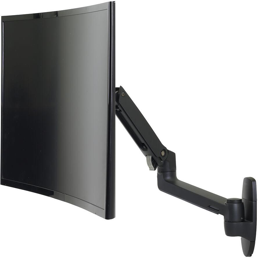 Ergotron LX Wand-Monitorarm (45-243-224) Höhenverstellbar, Schwarz, bis 34 Zoll & 11,3 kg