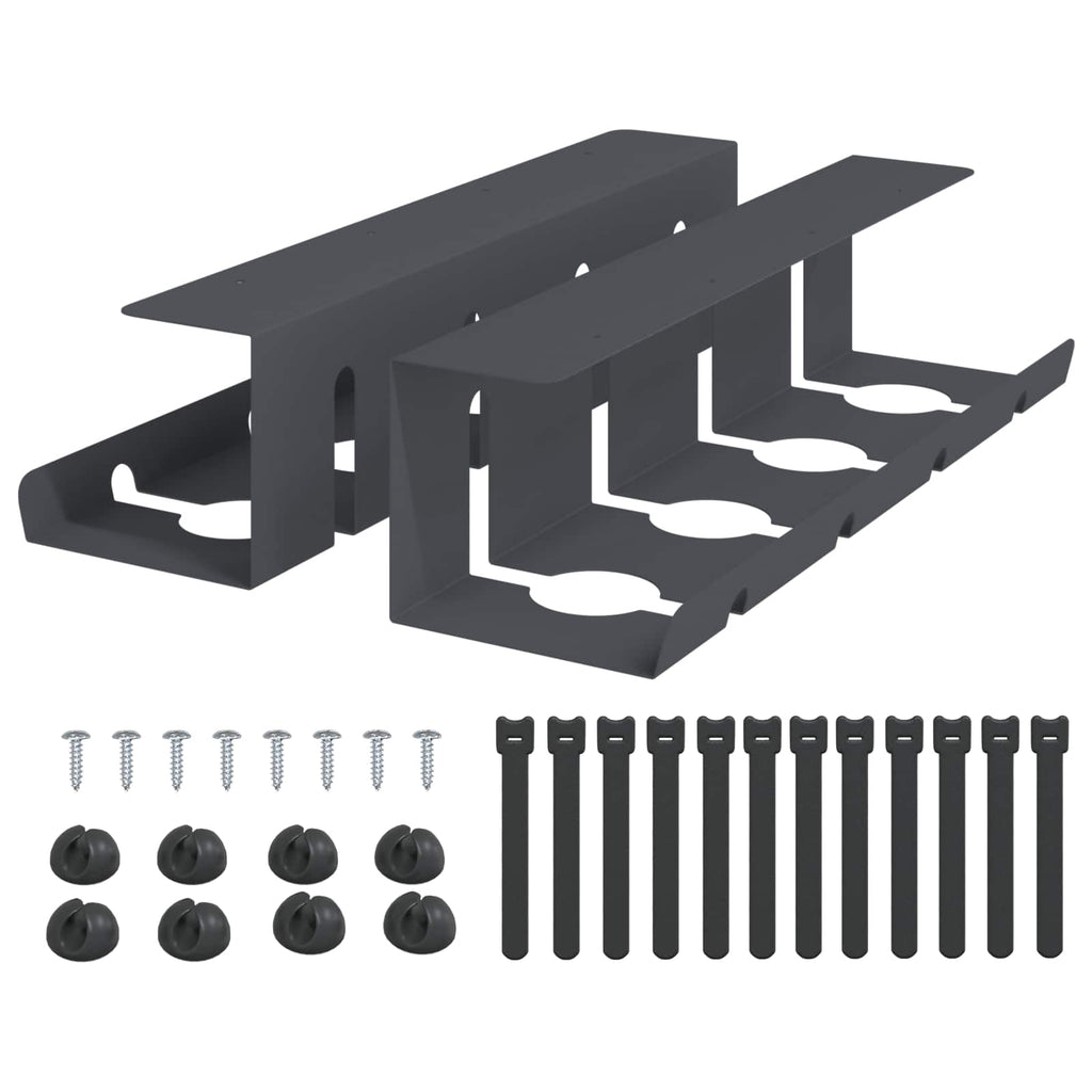 Unter Dem Schreibtisch Kabelmanagement Tray 2 Stk.